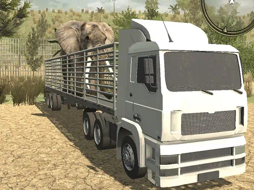 Offroad Kamyon Hayvan Taşıma Oyunu kapak resmi