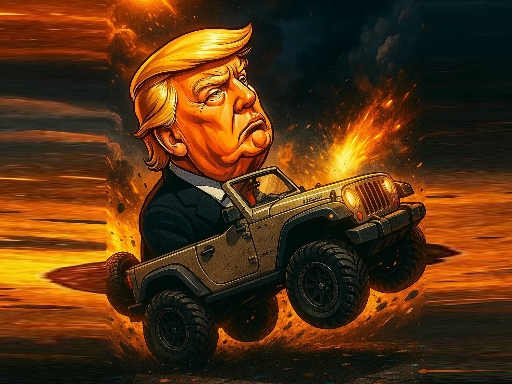 Trump Wheelie Challenge Oyunu