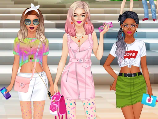 Üniversiteli Kızlar Takımı Moda Makyajı Oyunu