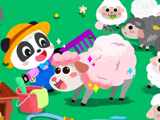 Bebek Panda Hayvan Çiftliği Oyunu